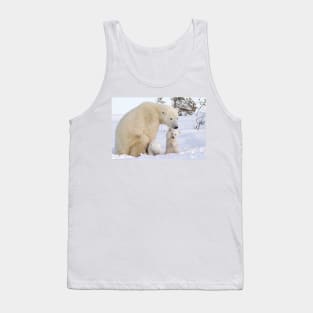 Mother polar bear & her two cubs Tank Top